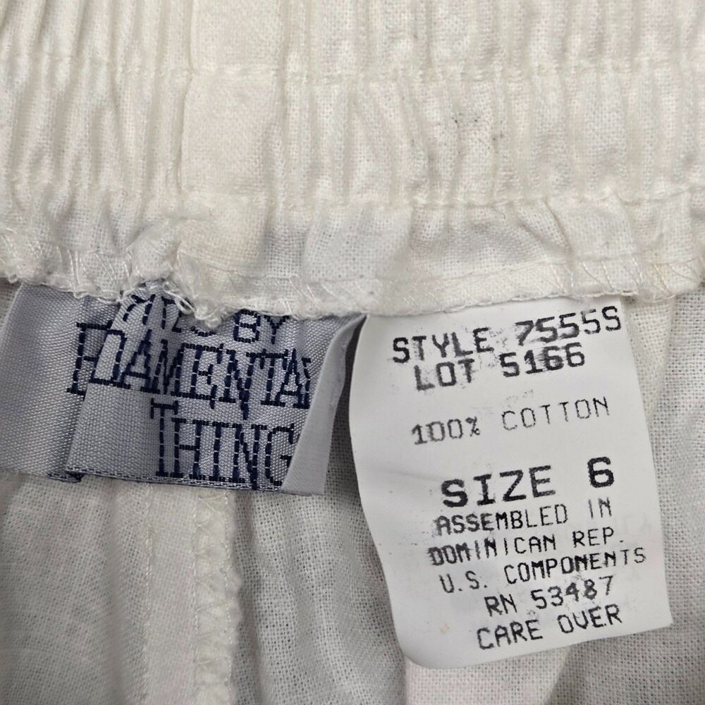 Petites Fundamental Things Vintage Women’s Pants 6 White High Rise NWT 24x28 - Picture 3 of 16